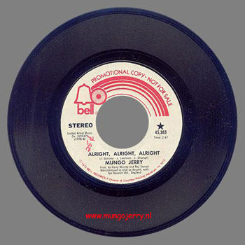 Alright, Alright, Alright - USA - Promo