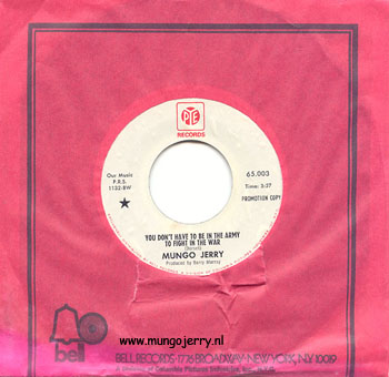 You Don't Have To Be In The Army - Promo - USA